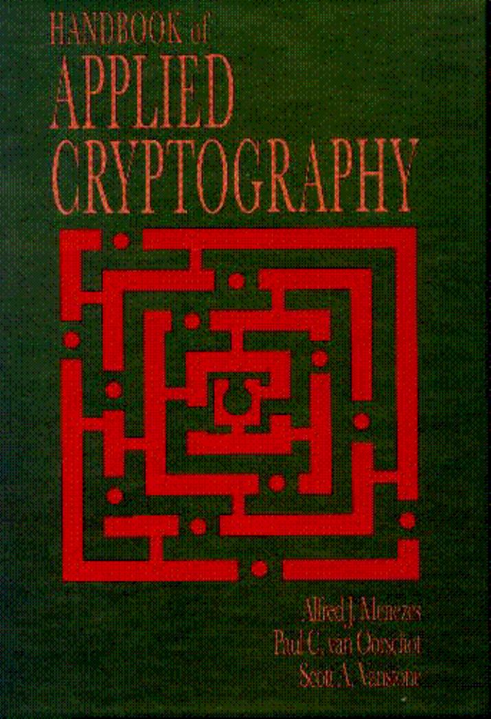 Handbook of Applied Cryptography