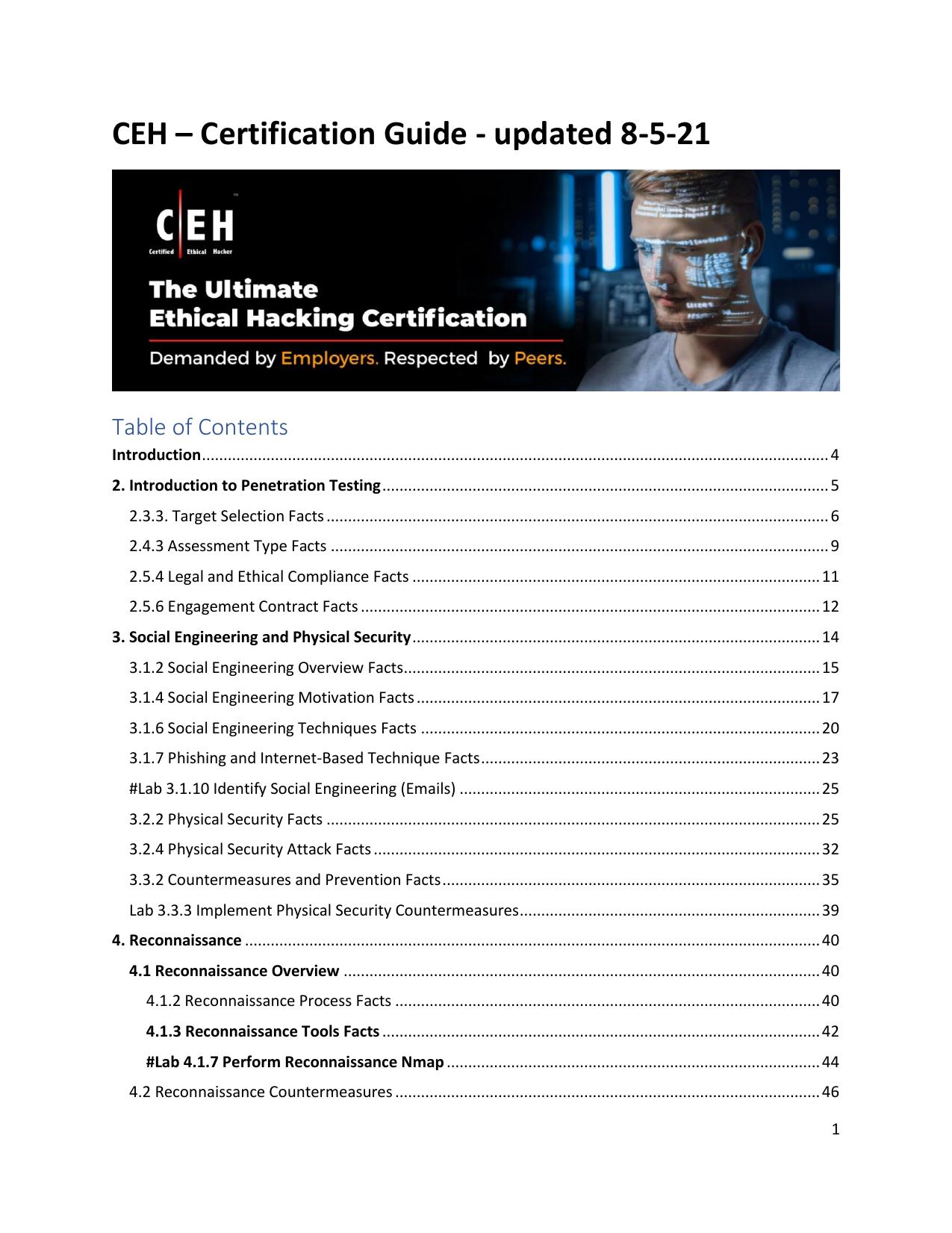 CEH Exam Guide
