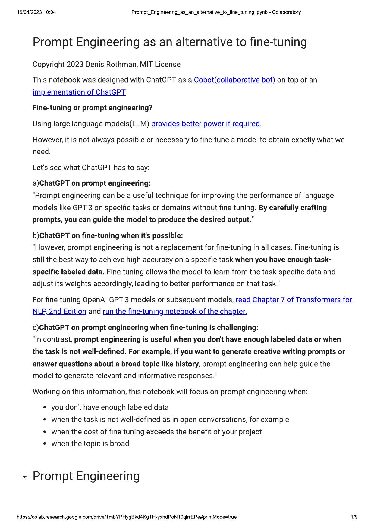 Advanced Professional Prompt Engineering