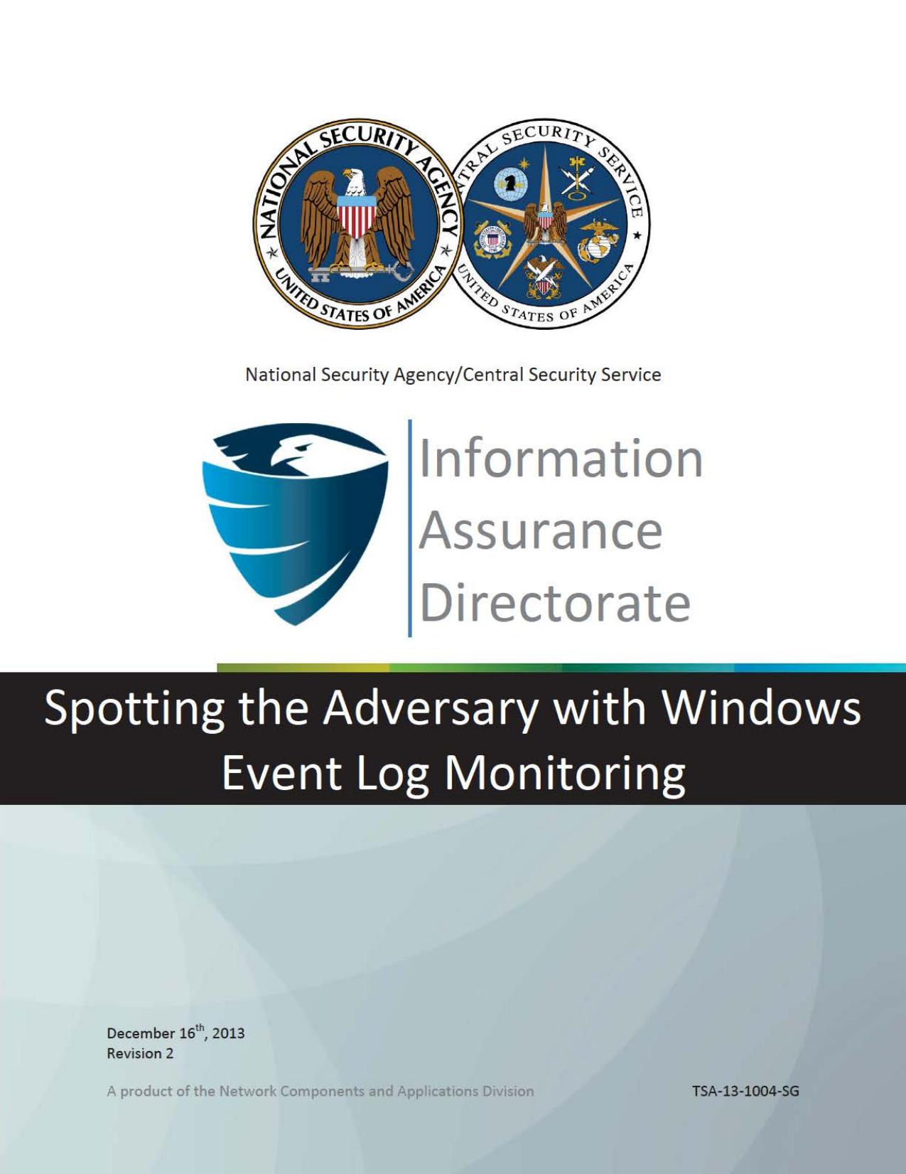 Spotting the Adversary with Windows Event Log