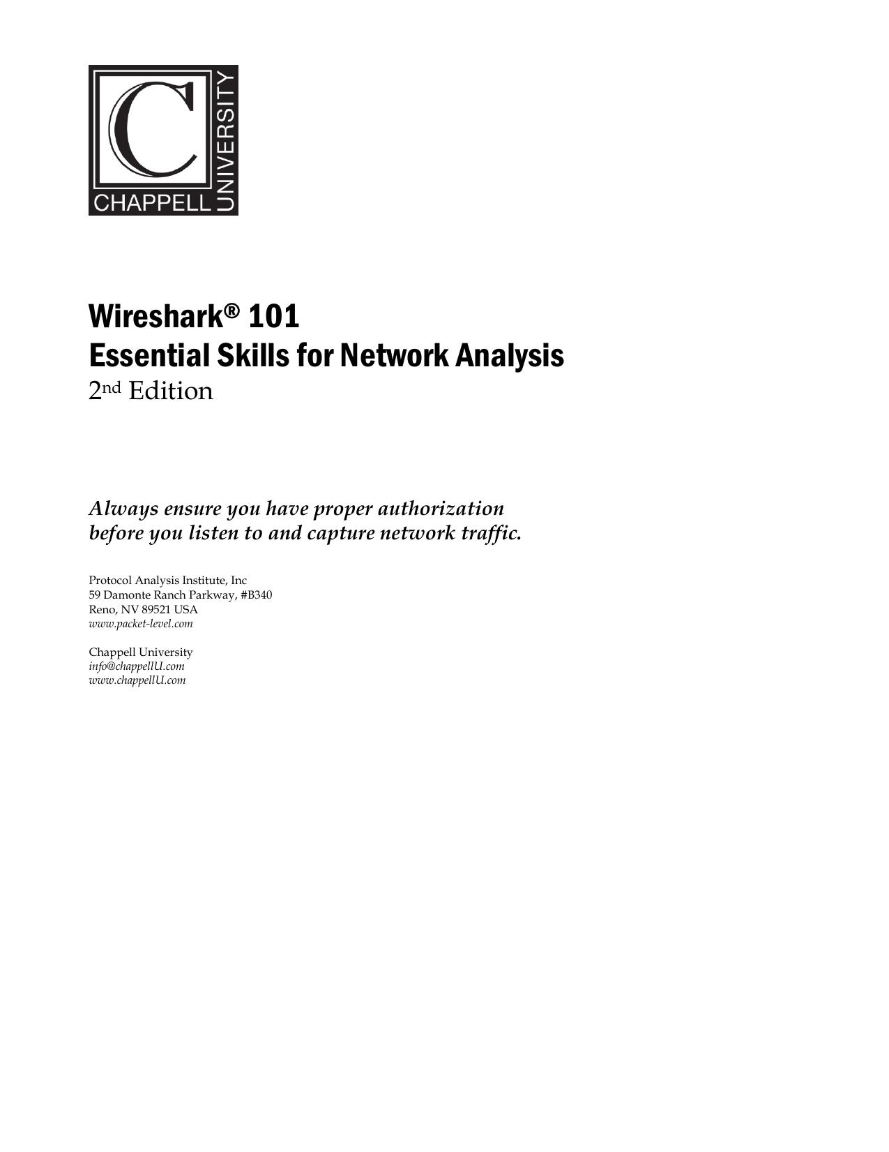 Wireshark 101 Essential Skills for Network Analysis